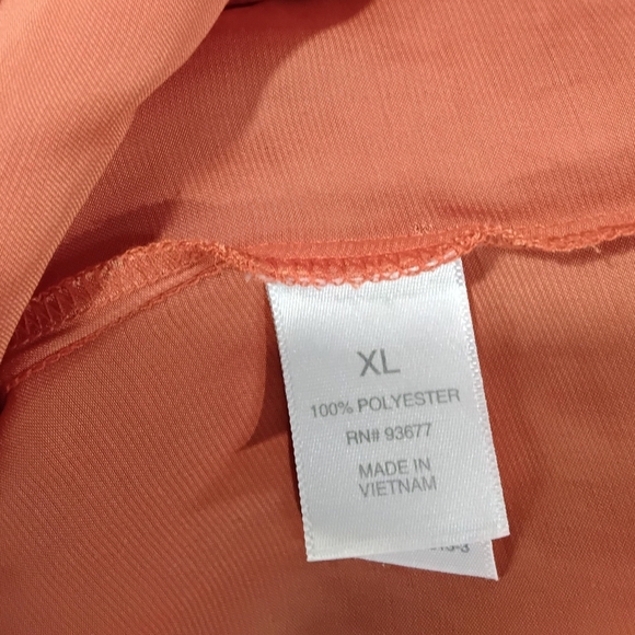 BISOU BISOUWomen's Off-Shoulder Orange Skirt SIZE XL - Picture 7 of 8